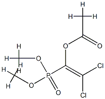 Dimethyl=(1-acetoxy-2,2-dichloroethenyl) phosphonate Struktur