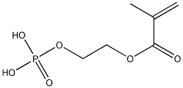 Poly(oxy-1,2-ethanediyl), .alpha.-(2-methyl-1-oxo-2-propenyl)-.omega.-(phosphonooxy)- Struktur