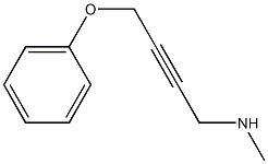 2-Butyn-1-amine,N-methyl-4-phenoxy-(9CI) Struktur