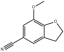 5-Benzofurancarbonitrile,2,3-dihydro-7-methoxy-(9CI) Struktur