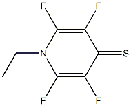 4(1H)-Pyridinethione,1-ethyl-2,3,5,6-tetrafluoro-(9CI) Struktur