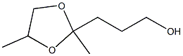 2,4-Dimethyl-1,3-dioxolane-2-(1-propanol) Struktur