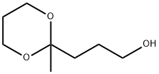 2-Methyl-1,3-dioxane-2-(1-propanol) Struktur