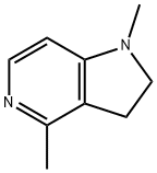 1H-Pyrrolo[3,2-c]pyridine,2,3-dihydro-1,4-dimethyl-(9CI) Struktur