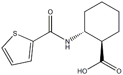 Cyclohexanecarboxylic acid, 2-[(2-thienylcarbonyl)amino]-, (1R,2R)-rel- (9CI) Struktur