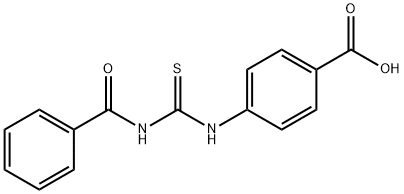 4-[[(Benzoylamino)thioxomethyl]amino]benzoic acid Struktur