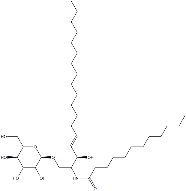 D-galactosyl--1,1' N-lauroyl-D-erythro-sphingosine Struktur