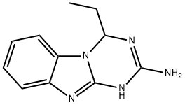 1,3,5-Triazino[1,2-a]benzimidazol-2-amine,4-ethyl-1,4-dihydro-(9CI) Struktur