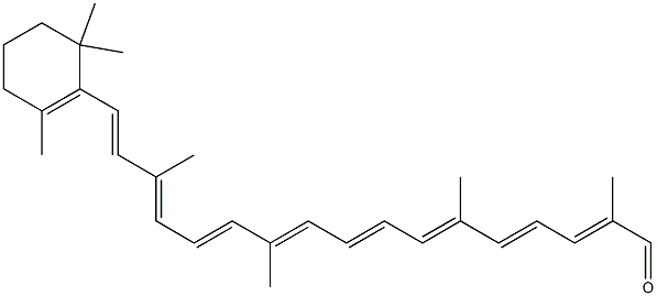 All-trans-beta-apo-8'-carotenal Struktur