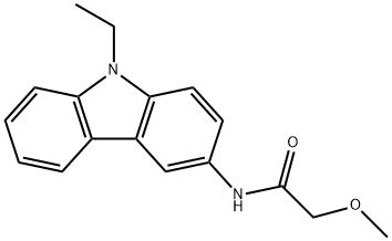 N-(9-ethyl-9H-carbazol-3-yl)-2-methoxyacetamide Struktur