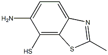 7-Benzothiazolethiol,6-amino-2-methyl-(9CI) Struktur