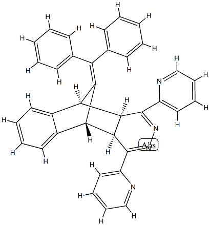 (4aα,10aα)-11-(Diphenylmethylene)-4a,5,10,10a-tetrahydro-1,4-di(2-pyridinyl)-5β,10β-methanobenzo[g]phthalazine Struktur