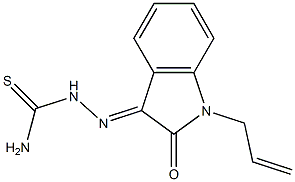 1-allyl-1H-indole-2,3-dione 3-thiosemicarbazone Struktur