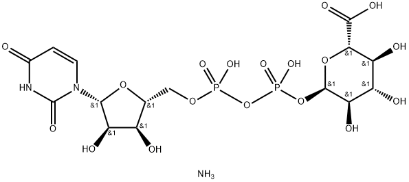 尿苷-二磷酸-葡萄糖醛酸 銨鹽, 43195-60-4, 結(jié)構(gòu)式