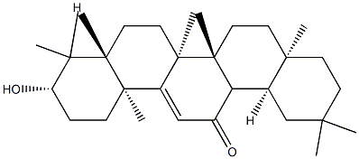 3β-Hydroxyolean-9(11)-en-12-one Struktur