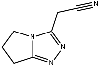 5H-Pyrrolo[2,1-c]-1,2,4-triazole-3-acetonitrile,6,7-dihydro-(9CI) Struktur