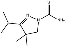 1H-Pyrazole-1-carbothioamide,4,5-dihydro-4,4-dimethyl-3-(1-methylethyl)-(9CI) Struktur