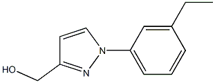 1H-Pyrazole-3-methanol,1-(3-ethylphenyl)-(9CI) Struktur