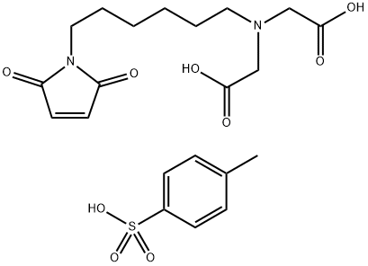 N-(carboxymethyl)-N-[6-(2,5-dihydro-2,5-dioxo-1H-pyrrol-1-yl)hexyl]-, mono(4-met Struktur