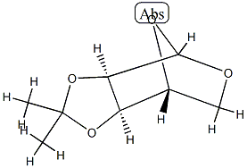 Ribofuranose, 1,5-anhydro-2,3-O-isopropylidene-, d- Struktur