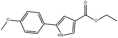 ethyl 5-(4-Methoxyphenyl)-1H-pyrrole-3-carboxylate Struktur