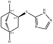 1H-1,2,4-Triazole,3-[(1R,2S,4S)-bicyclo[2.2.1]hept-2-ylthio]-,rel-(9CI) Struktur