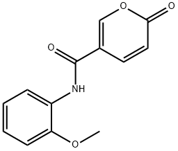 2H-Pyran-5-carboxamide,N-(2-methoxyphenyl)-2-oxo-(9CI) Struktur