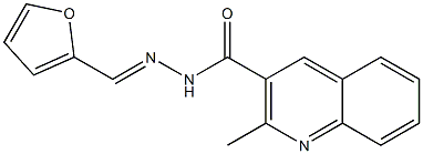 N'-(2-furylmethylene)-2-methyl-3-quinolinecarbohydrazide Struktur