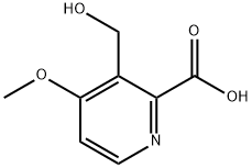 2-Pyridinecarboxylicacid,3-(hydroxymethyl)-4-methoxy-(9CI) Struktur