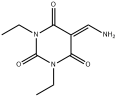 2,4,6(1H,3H,5H)-Pyrimidinetrione,5-(aminomethylene)-1,3-diethyl-(9CI) Struktur