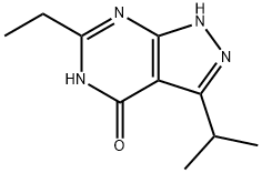 4H-Pyrazolo[3,4-d]pyrimidin-4-one,6-ethyl-1,5-dihydro-3-(1-methylethyl)-(9CI) Struktur