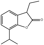 2(3H)-Benzofuranone,3-ethyl-7-(1-methylethyl)-(9CI) Struktur