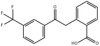 2-[3-(Trifluoromethyl)-β-oxophenethyl]benzoic acid Struktur