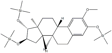 2-Methoxy-3,16α,17β-tris(trimethylsiloxy)-1,3,5(10)-estratriene Struktur