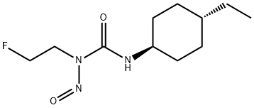 3-(4β-Ethylcyclohexan-1α-yl)-1-(2-fluoroethyl)-1-nitrosourea Struktur