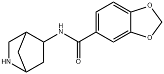 1,3-Benzodioxole-5-carboxamide,N-2-azabicyclo[2.2.1]hept-5-yl-(9CI) Struktur