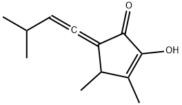 2-Cyclopenten-1-one,2-hydroxy-3,4-dimethyl-5-(3-methyl-1-butenylidene)-(9CI) Struktur