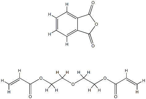 1,3-Isobenzofurandione, polymer with 2,2'-oxybis [ethanol], di-2-propenoate Struktur