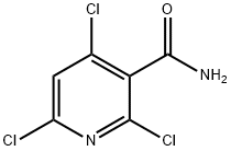 2,4,6-trichloropyridine-3-carboxamide Struktur