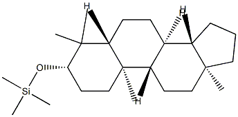 [(4,4-Dimethyl-5α-androstan-3β-yl)oxy]trimethylsilane Struktur