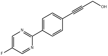 2-Propyn-1-ol,3-(5-fluoro-2-pyrimidinyl)-(9CI) Struktur