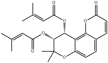 Disenecioyl-cis-Khellactone Struktur