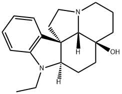 1-Ethyl-20,21-dinoraspidospermidin-5-ol Struktur