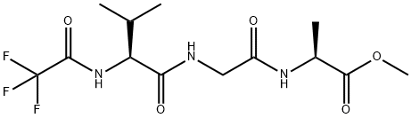 N-(Trifluoroacetyl)-L-Val-Gly-L-Ala-OMe Struktur