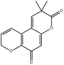 2,2-Dimethylbenzo[1,2-b:4,3-b']dipyran-3,6(2H,8H)-dione Struktur