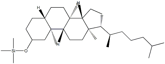 2β-Trimethylsilyloxy-5α-cholestane Struktur