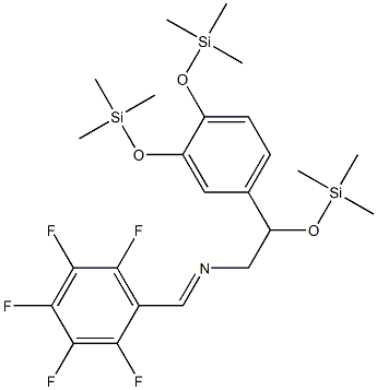 N-[(Pentafluorophenyl)methylene]-β,3,4-tris(trimethylsilyloxy)benzeneethanamine Struktur