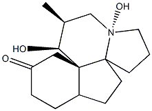 (8S)-8α,13β-Dihydroxyserratinane-5-one Struktur