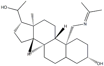 19-[(1-Methylethylidene)amino]pregnane-3β,20-diol Struktur