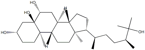 (24S)-24-Methyl-5β-cholestane-3β,5,6α,25-tetraol Struktur